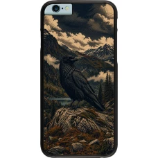 iPhone 6/6s Case Hülle - Linocut Grosser Rabe