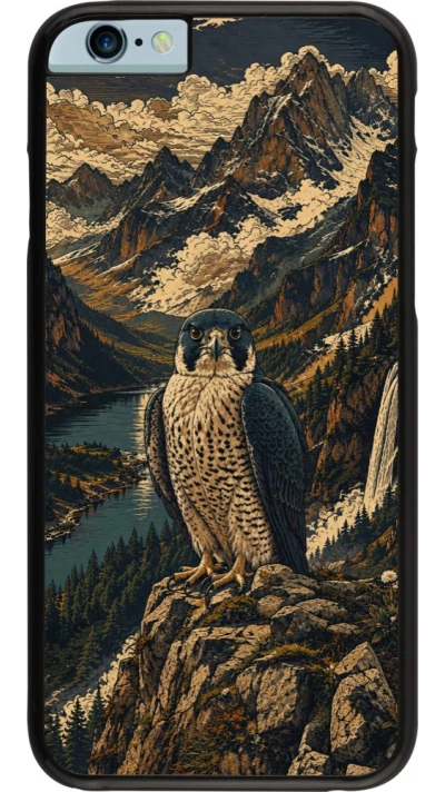 iPhone 6/6s Case Hülle - Linocut Wanderfalke
