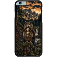 iPhone 6/6s Case Hülle - Linocut Uhu