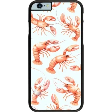 iPhone 6/6s Case Hülle - Muster von pastellfarbenen Hummern