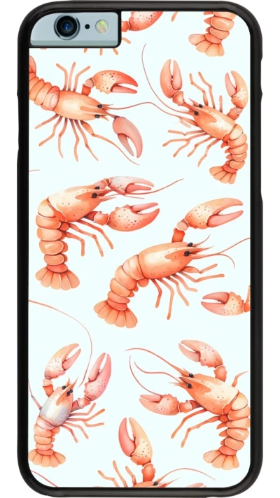 Coque iPhone 6/6s - Pattern de homards pastels