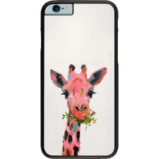 iPhone 6/6s Case Hülle - Pink Girafe Paint
