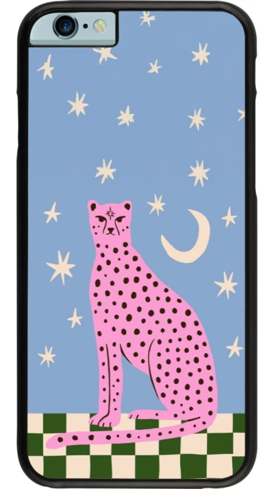 Coque iPhone 6/6s - Pink leopard with stars 2026