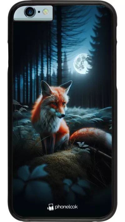 Coque iPhone 6/6s - Renard lune forêt