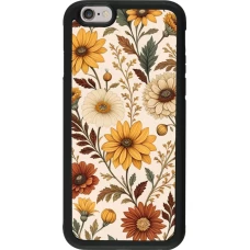 Coque iPhone 6/6s - Silicone rigide noir Autumn 25 Flower pattern