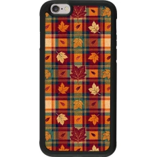 iPhone 6/6s Case Hülle - Silikon schwarz Autumn 26 Autumn pattern