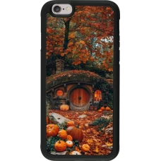 iPhone 6/6s Case Hülle - Silikon schwarz Autumn 26 Hobbit house
