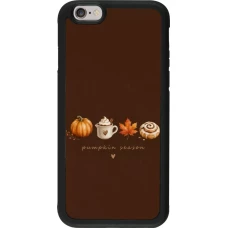 iPhone 6/6s Case Hülle - Silikon schwarz Autumn 26 Pumpkin season