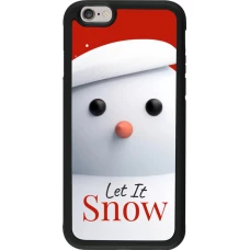 Coque iPhone 6/6s - Silicone rigide noir Christmas 25 Xmas Snowman