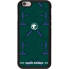 iPhone 6/6s Case Hülle - Silikon schwarz Saudi Arabien 2026 personalisierbares Fussballtrikot