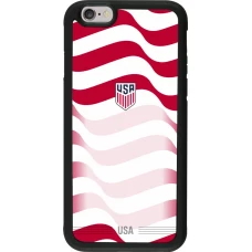 iPhone 6/6s Case Hülle - Silikon schwarz Vereinigten Staaten 2026 personalisierbares Fussballtrikot
