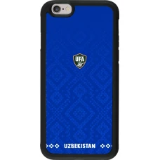 iPhone 6/6s Case Hülle - Silikon schwarz Usbekistan 2026 personalisierbares Fussballtrikot
