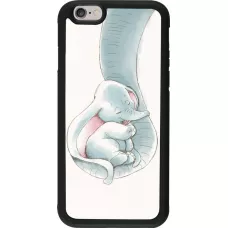 Coque iPhone 6/6s - Silicone rigide noir Mom 1903