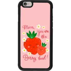 iPhone 6/6s Case Hülle - Silikon schwarz Mom 2026 Berry best