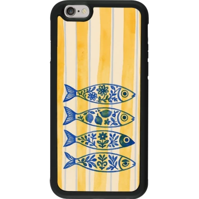 iPhone 6/6s Case Hülle - Silikon schwarz Portuguese fish 2026