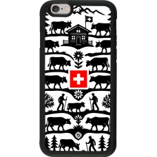 Coque iPhone 6/6s - Silicone rigide noir Poya Suisse 3