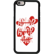 Coque iPhone 6/6s - Silicone rigide noir Saint Valentines Day 26 Amor