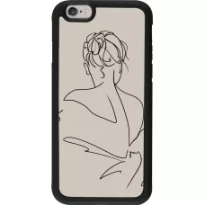 Hülle iPhone 6/6s - Silikon schwarz Salnikova 05