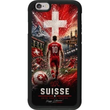 iPhone 6/6s Case Hülle - Silikon schwarz Fussball Suisse splash 2026