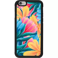 Coque iPhone 6/6s - Silicone rigide noir Spring 23 colorful flowers