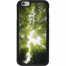 Coque iPhone 6/6s - Silicone rigide noir Spring 23 forest blue sky
