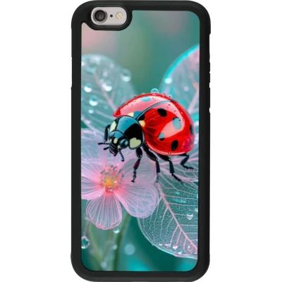 Coque iPhone 6/6s - Silicone rigide noir Ladybird in bloom Spring 2026