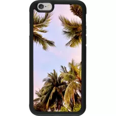 Coque iPhone 6/6s - Silicone rigide noir Summer 2023 palm tree vibe