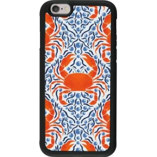 iPhone 6/6s Case Hülle - Silikon schwarz Crabs and pearls Summer 2026