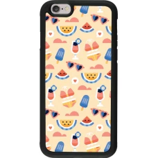 iPhone 6/6s Case Hülle - Silikon schwarz Pattern Summer 2026