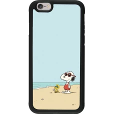 iPhone 6/6s Case Hülle - Silikon schwarz Snoopy on the beach Summer 2026