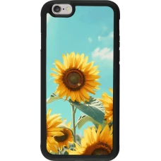 Coque iPhone 6/6s - Silicone rigide noir Sunflowers Summer 2026