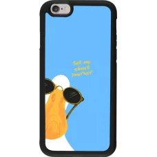Coque iPhone 6/6s - Silicone rigide noir Tell me about yourself Summer 2026