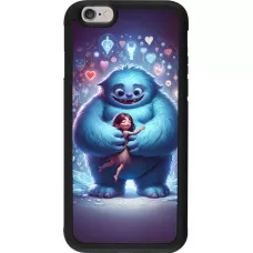 iPhone 6/6s Case Hülle - Silikon schwarz Valentin 2024 Flauschige Liebe