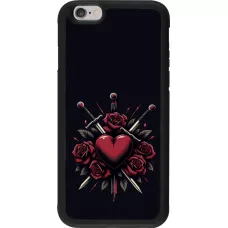 iPhone 6/6s Case Hülle - Silikon schwarz Valentine 2024 gothic love