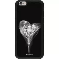 Coque iPhone 6/6s - Silicone rigide noir Valentine 2022 Black Smoke