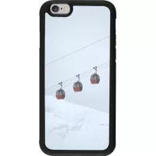 iPhone 6/6s Case Hülle - Silikon schwarz Winter 22 ski lift