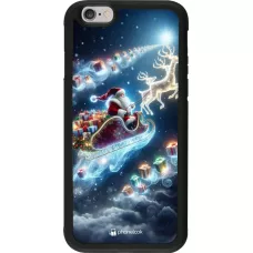 iPhone 6/6s Case Hülle - Silikon schwarz Weihnachten 2023 Verzauberter Weihnachtsmann