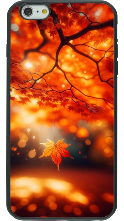 iPhone 6 Plus / 6s Plus Case Hülle - Silikon schwarz Herbst Magisch Orange