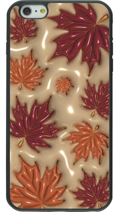 Coque iPhone 6 Plus / 6s Plus - Silicone rigide noir Autumn 26 3D leaves