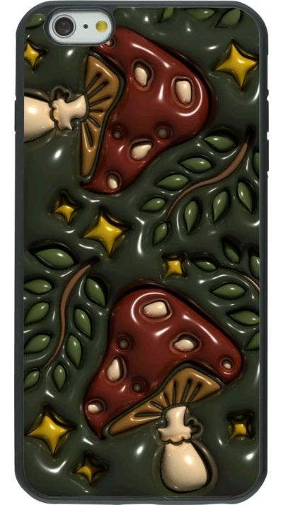 Coque iPhone 6 Plus / 6s Plus - Silicone rigide noir Autumn 26 3D mushrooms