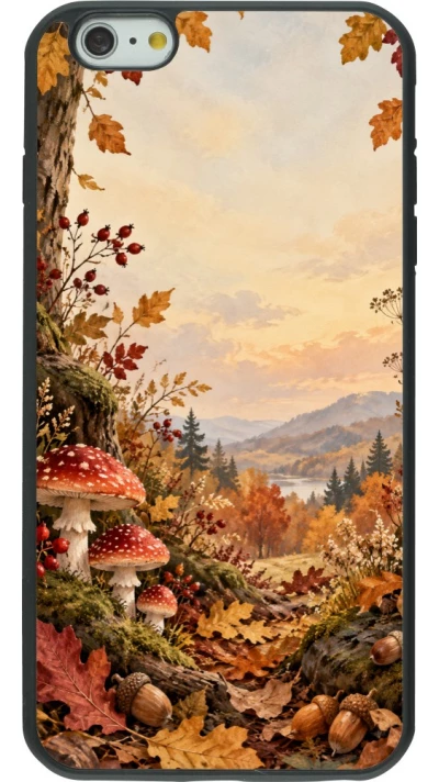 Coque iPhone 6 Plus / 6s Plus - Silicone rigide noir Autumn 26 Illustrated Autumn