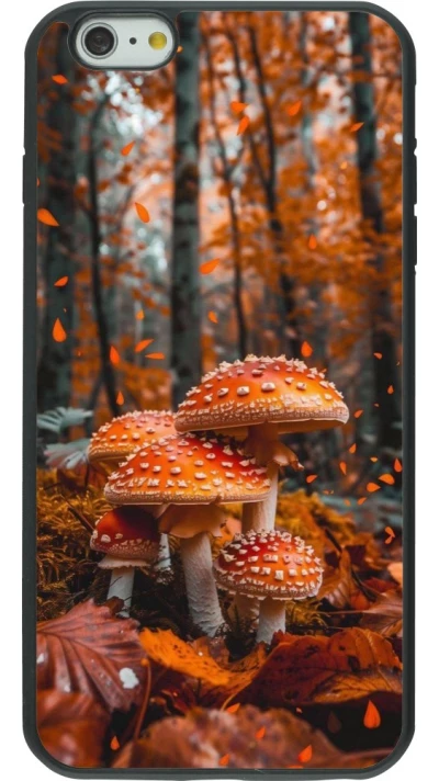Coque iPhone 6 Plus / 6s Plus - Silicone rigide noir Autumn 26 Mushrooms in the woods