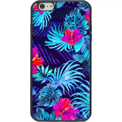 Hülle iPhone 6 Plus / 6s Plus - Silikon schwarz Blue Forest