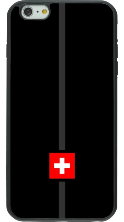 iPhone 6 Plus / 6s Plus Case Hülle - Silikon schwarz Kanton CH schwarz