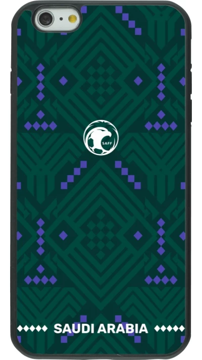iPhone 6 Plus / 6s Plus Case Hülle - Silikon schwarz Saudi Arabien 2026 personalisierbares Fussballtrikot