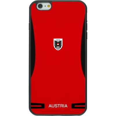 iPhone 6 Plus / 6s Plus Case Hülle - Silikon schwarz O?sterreich 2026 personalisierbares Fussballtrikot
