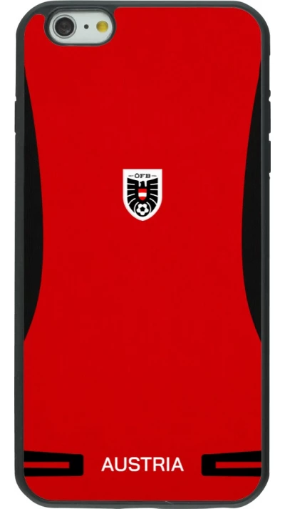 iPhone 6 Plus / 6s Plus Case Hülle - Silikon schwarz O?sterreich 2026 personalisierbares Fussballtrikot
