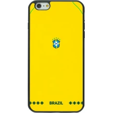iPhone 6 Plus / 6s Plus Case Hülle - Silikon schwarz Brasilien 2026 personalisierbares Fussballtrikot