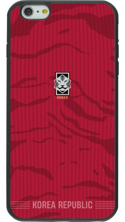 iPhone 6 Plus / 6s Plus Case Hülle - Silikon schwarz Südkorea 2026 personalisierbares Fussballtrikot