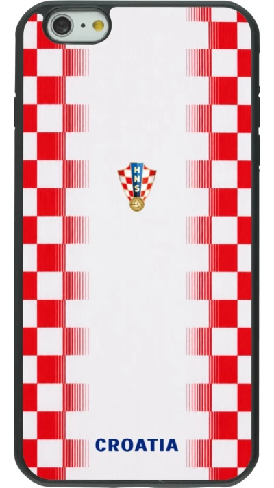 iPhone 6 Plus / 6s Plus Case Hülle - Silikon schwarz Kroatien 2026 personalisierbares Fussballtrikot